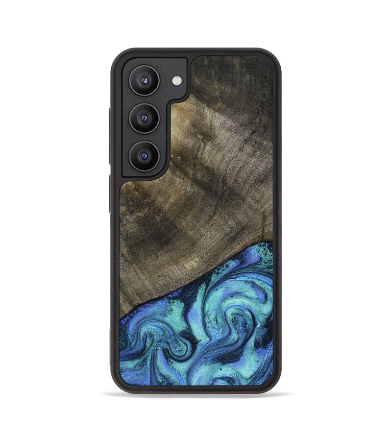 Galaxy S23 Wood Phone Case - Edwina (Blue, 799955)