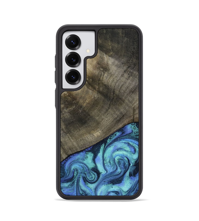 Galaxy S25 Wood Phone Case - Edwina (Blue, 799955)