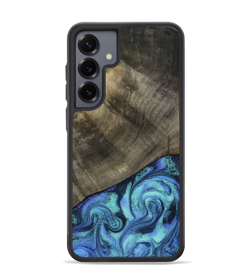 Galaxy S25 Plus Wood Phone Case - Edwina (Blue, 799955)
