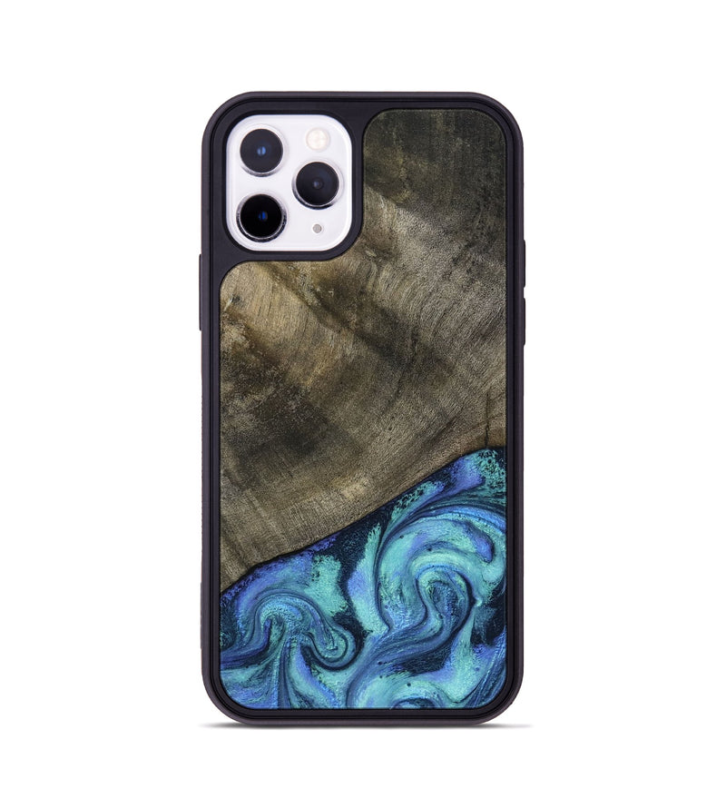 iPhone 11 Pro Wood Phone Case - Edwina (Blue, 799955)