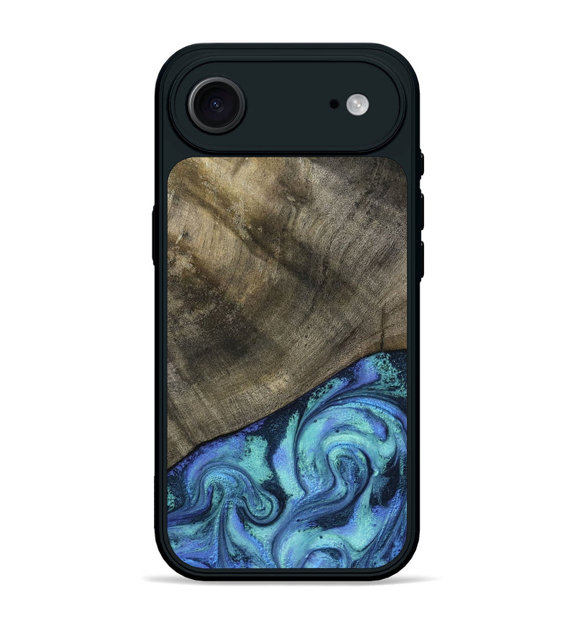 iPhone 17 Air Wood Phone Case - Edwina (Blue, 799955)