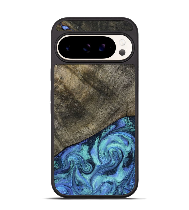 Pixel 9 Pro Wood Phone Case - Edwina (Blue, 799955)