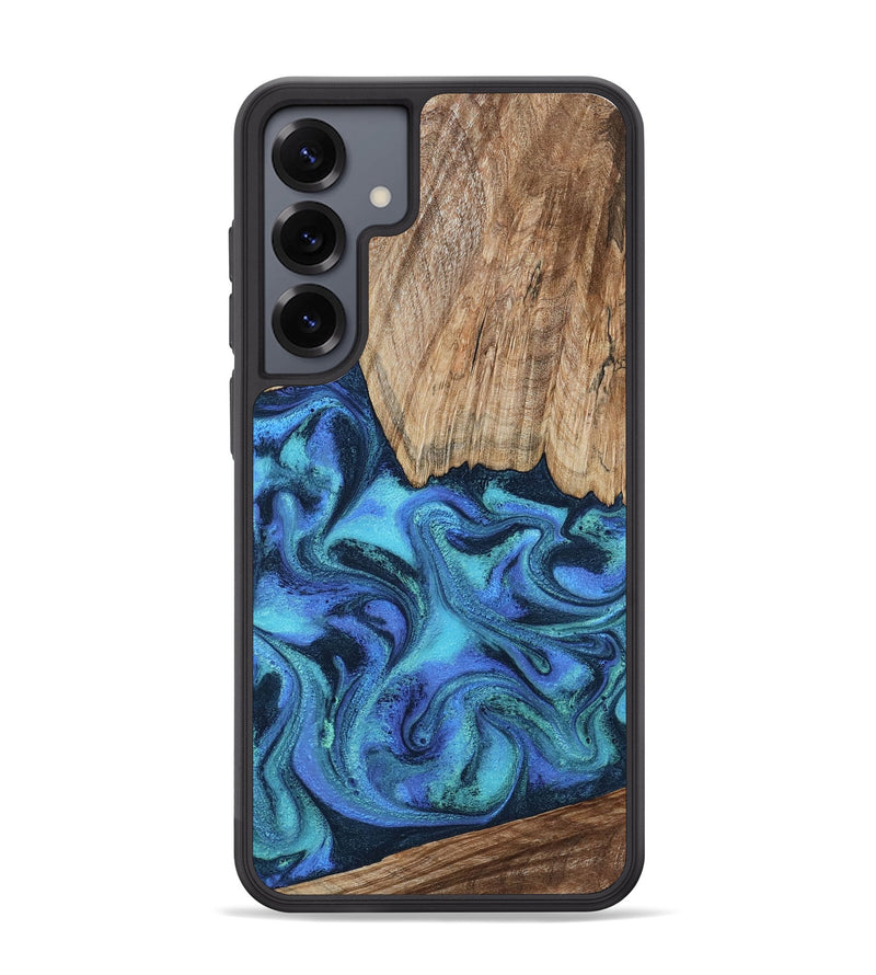 Galaxy S25 Plus Wood Phone Case - Leslie (Blue, 799956)