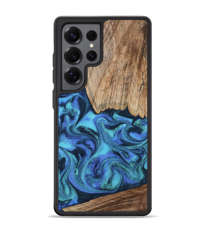 Galaxy S25 Ultra Wood Phone Case - Leslie (Blue, 799956)
