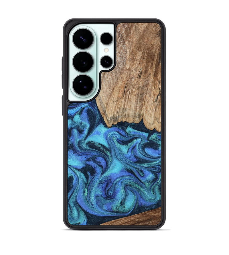 Galaxy S26 Ultra Wood Phone Case - Leslie (Blue, 799956)