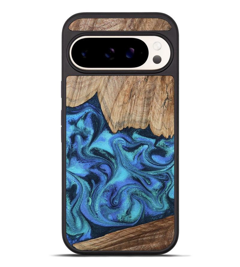 Pixel 10 Pro XL Wood Phone Case - Leslie (Blue, 799956)