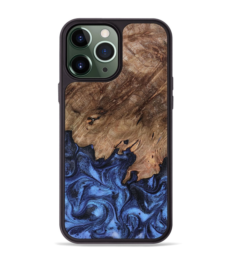 iPhone 13 Pro Max Wood Phone Case - Jayden (Blue, 799958)