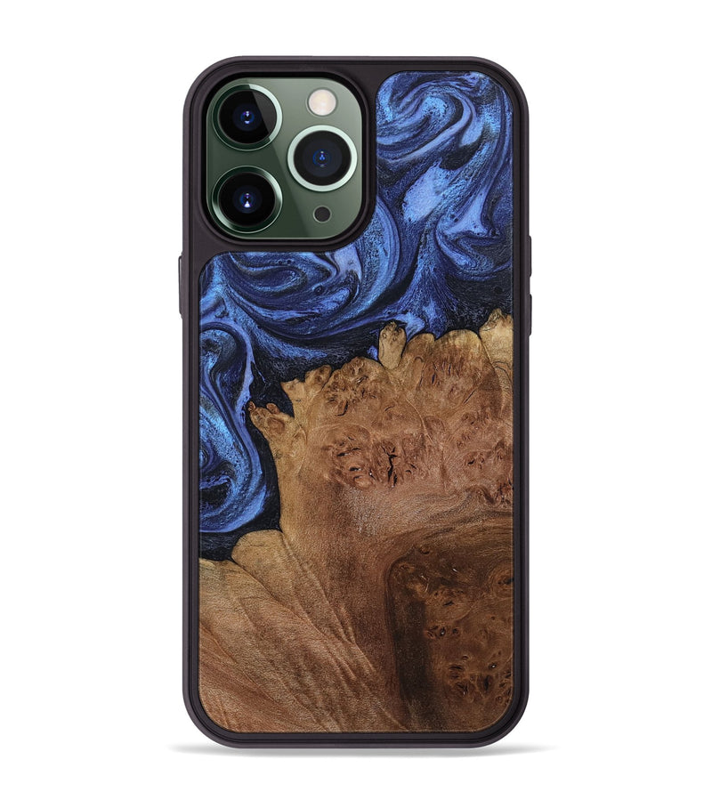 iPhone 13 Pro Max Wood Phone Case - Jerod (Blue, 799960)