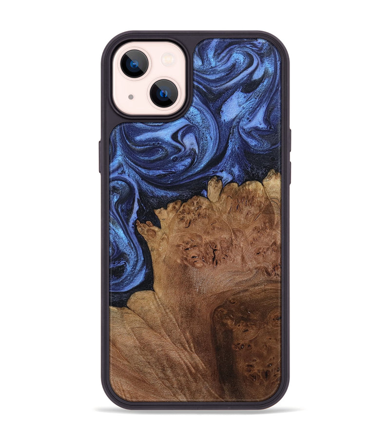iPhone 14 Plus Wood Phone Case - Jerod (Blue, 799960)