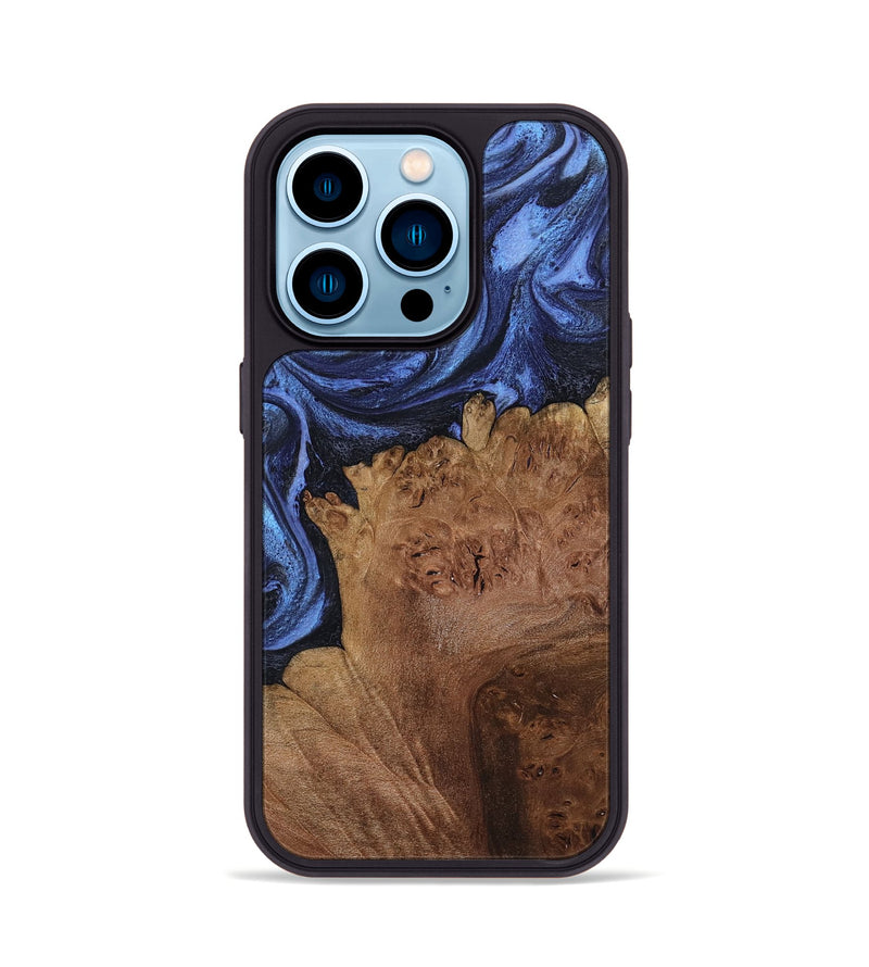 iPhone 14 Pro Wood Phone Case - Jerod (Blue, 799960)