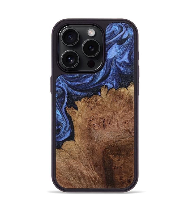 iPhone 15 Pro Wood Phone Case - Jerod (Blue, 799960)