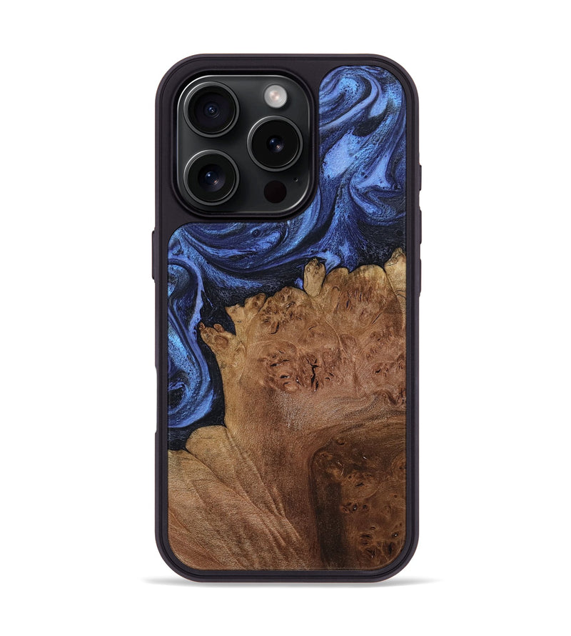 iPhone 16 Pro Wood Phone Case - Jerod (Blue, 799960)