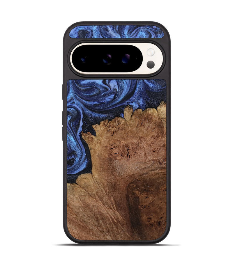 Pixel 9 Wood Phone Case - Jerod (Blue, 799960)