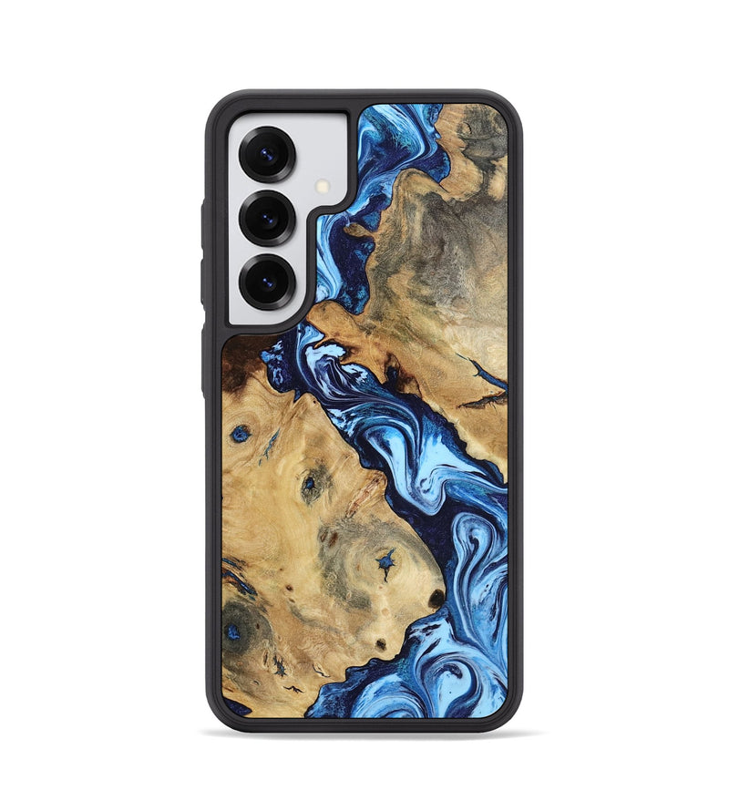 Galaxy S25 Wood Phone Case - Hampton (Blue, 799963)
