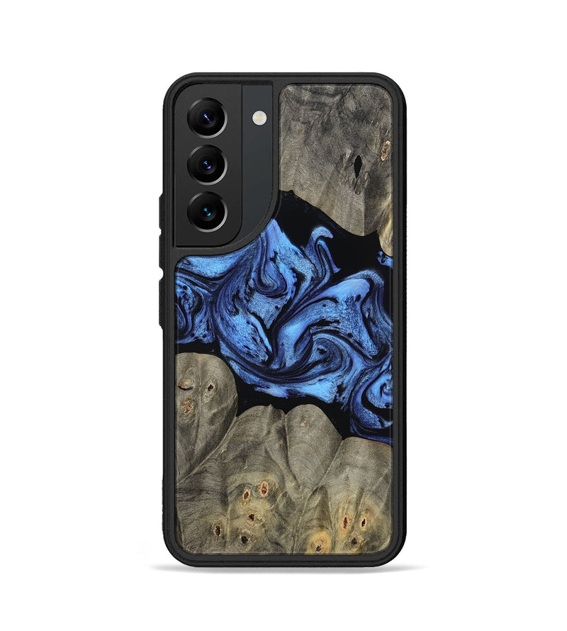 Galaxy S22 Wood Phone Case - Ahmed (Blue, 799964)