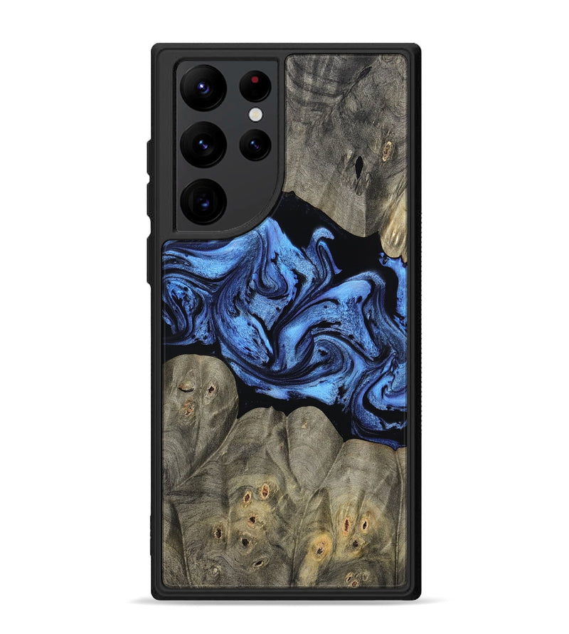 Galaxy S22 Ultra Wood Phone Case - Ahmed (Blue, 799964)