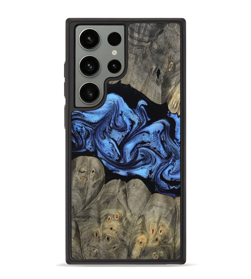 Galaxy S23 Ultra Wood Phone Case - Ahmed (Blue, 799964)