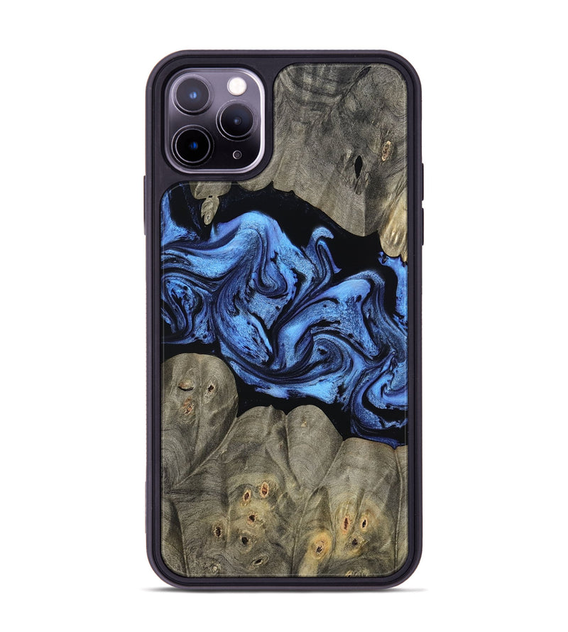 iPhone 11 Pro Max Wood Phone Case - Ahmed (Blue, 799964)