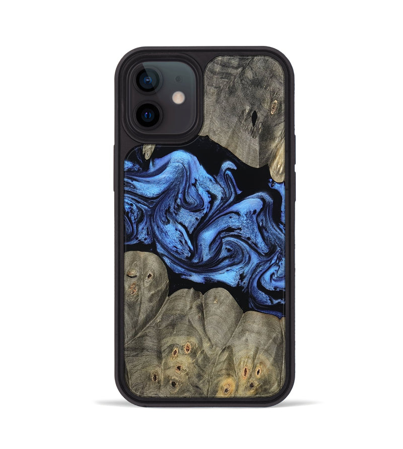 iPhone 12 Wood Phone Case - Ahmed (Blue, 799964)