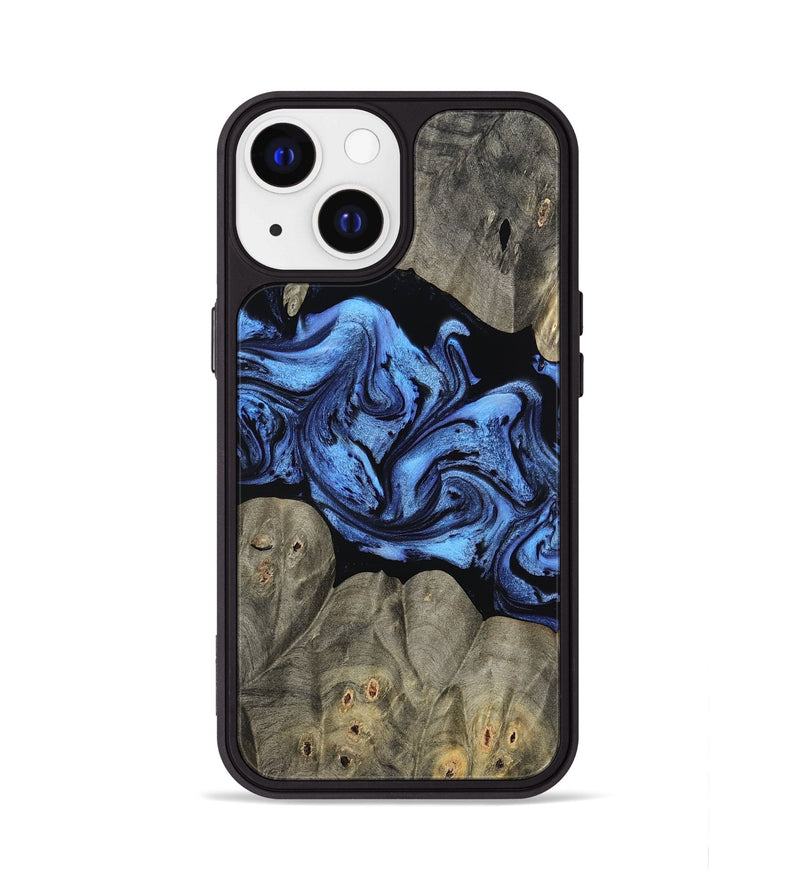 iPhone 13 Wood Phone Case - Ahmed (Blue, 799964)