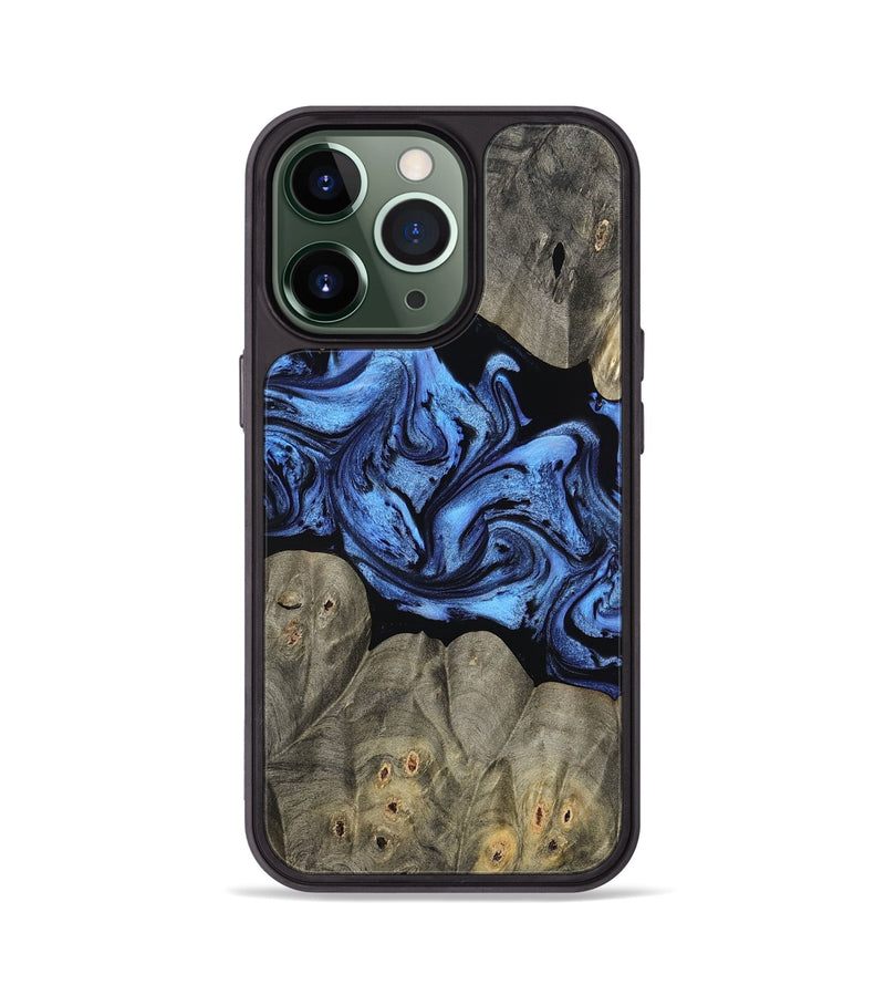 iPhone 13 Pro Wood Phone Case - Ahmed (Blue, 799964)