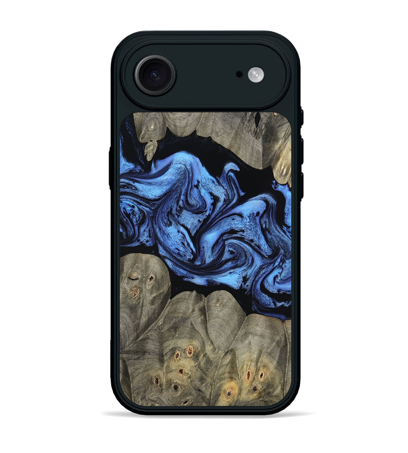 iPhone 17 Air Wood Phone Case - Ahmed (Blue, 799964)