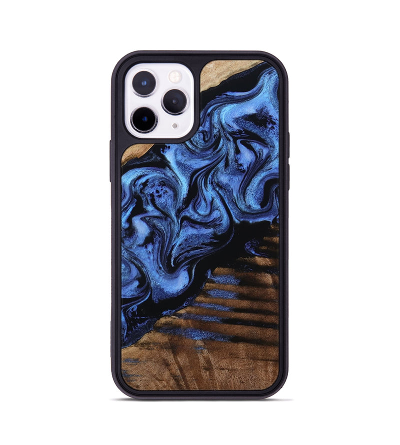 iPhone 11 Pro Wood Phone Case - Terri (Blue, 799968)