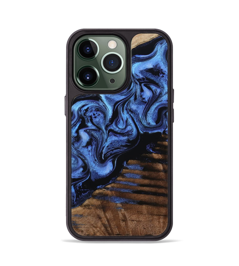 iPhone 13 Pro Wood Phone Case - Terri (Blue, 799968)