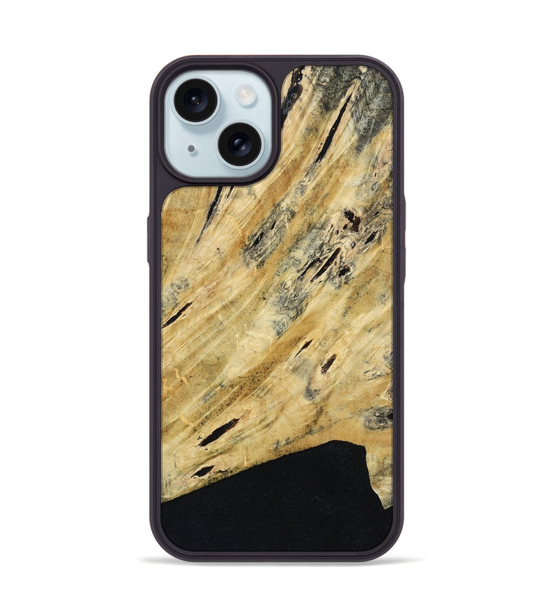iPhone 15 Wood Phone Case - Bailee (Wood Burl, 799971)