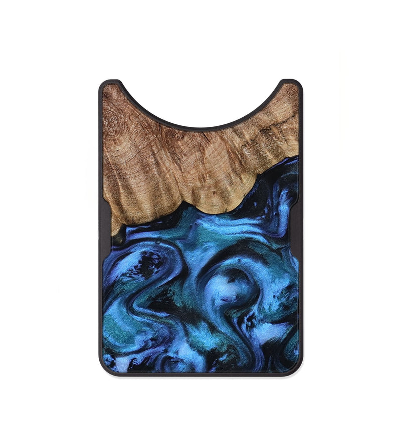 Alloy Wood Wallet - Hana (Blue, 799973)