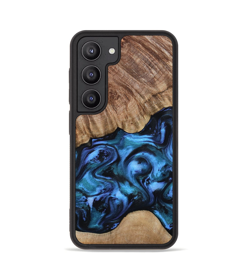 Galaxy S23 Wood Phone Case - Hana (Blue, 799973)