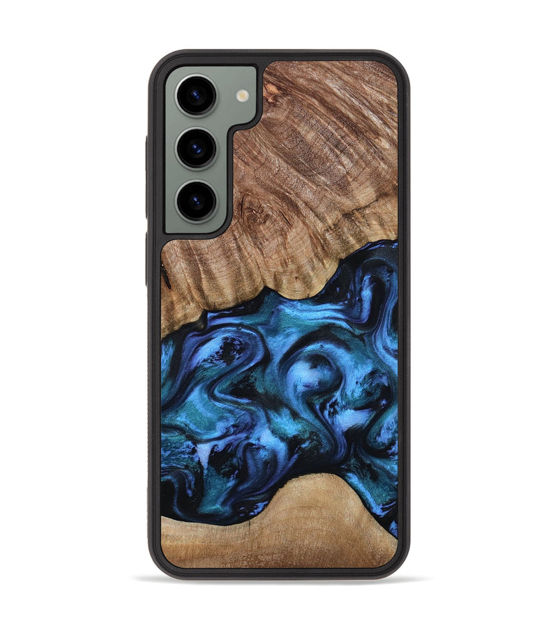 Galaxy S23 Plus Wood Phone Case - Hana (Blue, 799973)