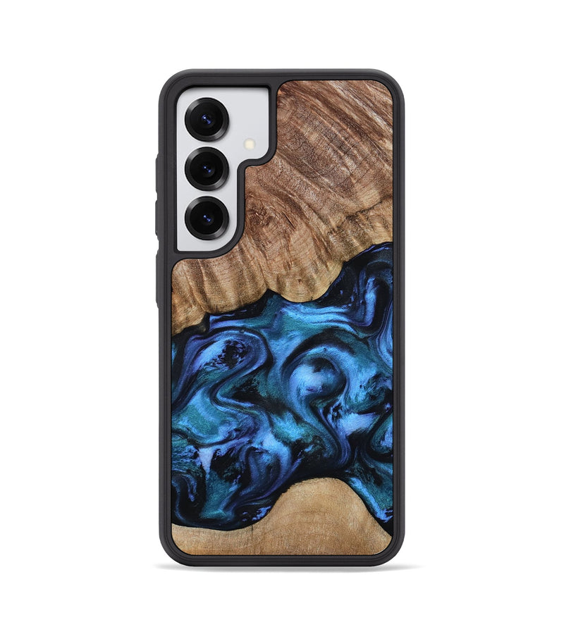 Galaxy S25 Wood Phone Case - Hana (Blue, 799973)