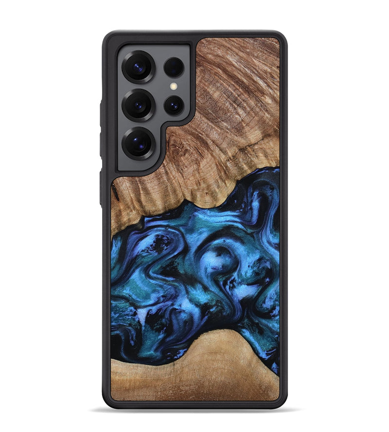 Galaxy S25 Ultra Wood Phone Case - Hana (Blue, 799973)