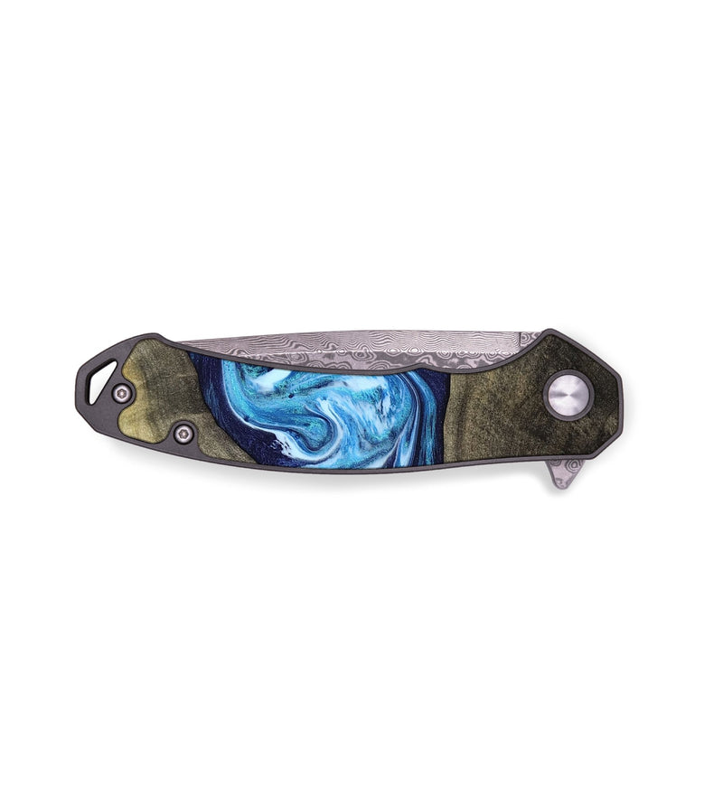 EDC Wood Pocket Knife - Alicia (Blue, 799974)