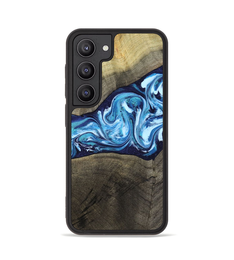 Galaxy S23 Wood Phone Case - Alicia (Blue, 799974)