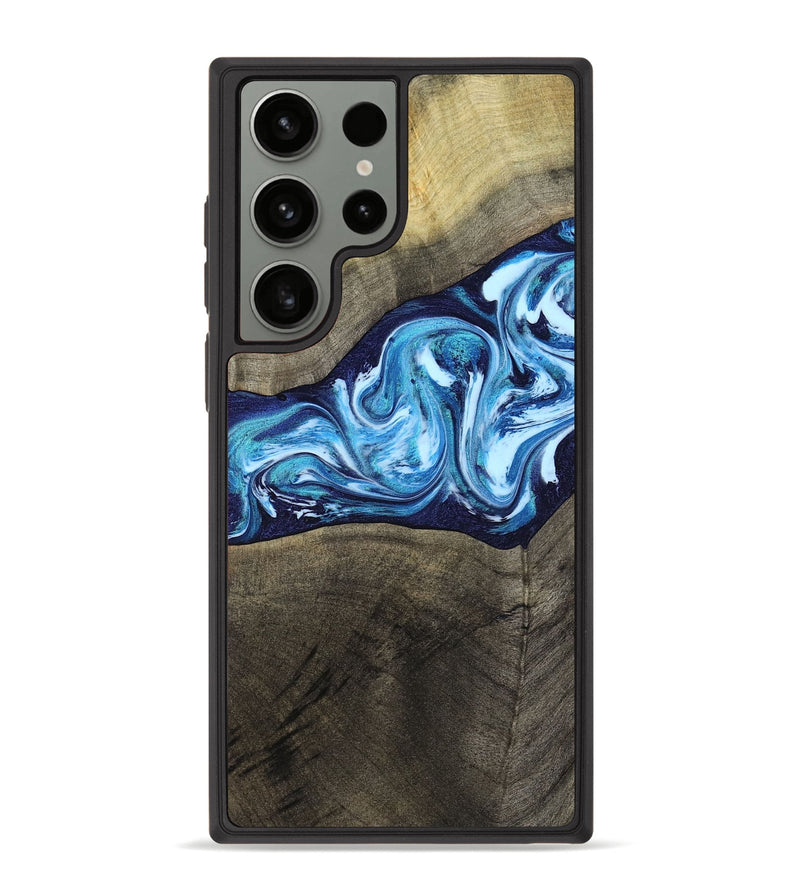 Galaxy S23 Ultra Wood Phone Case - Alicia (Blue, 799974)