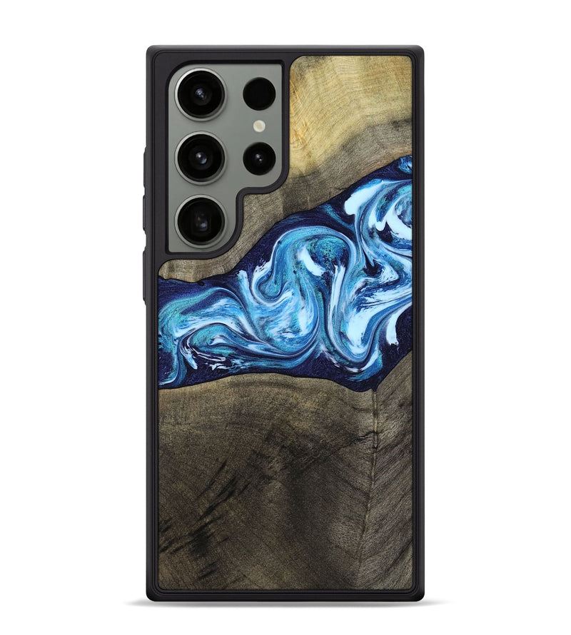 Galaxy S24 Ultra Wood Phone Case - Alicia (Blue, 799974)