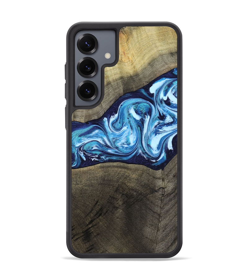 Galaxy S25 Plus Wood Phone Case - Alicia (Blue, 799974)