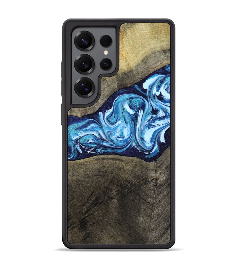 Galaxy S25 Ultra Wood Phone Case - Alicia (Blue, 799974)