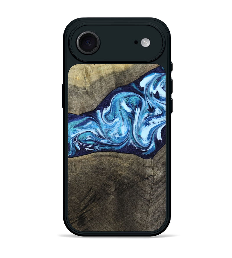 iPhone 17 Air Wood Phone Case - Alicia (Blue, 799974)