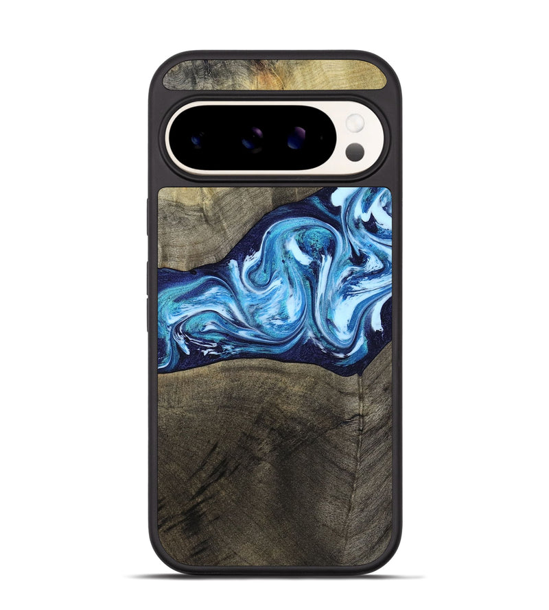 Pixel 9 Pro Wood Phone Case - Alicia (Blue, 799974)