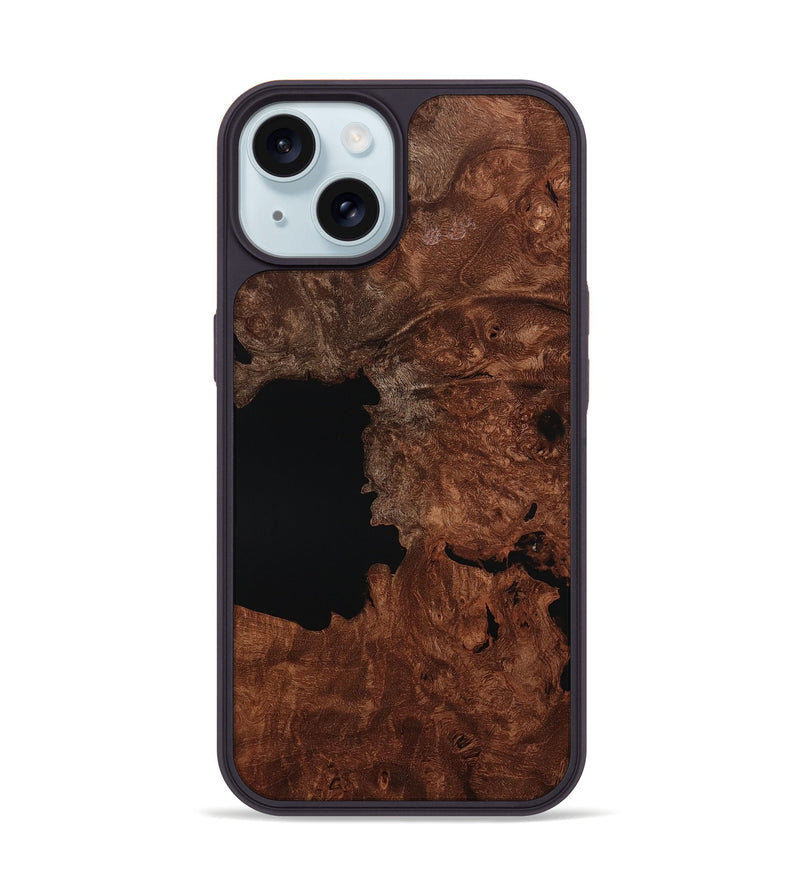 iPhone 15 Wood Phone Case - Mariyah (Wood Burl, 799977)