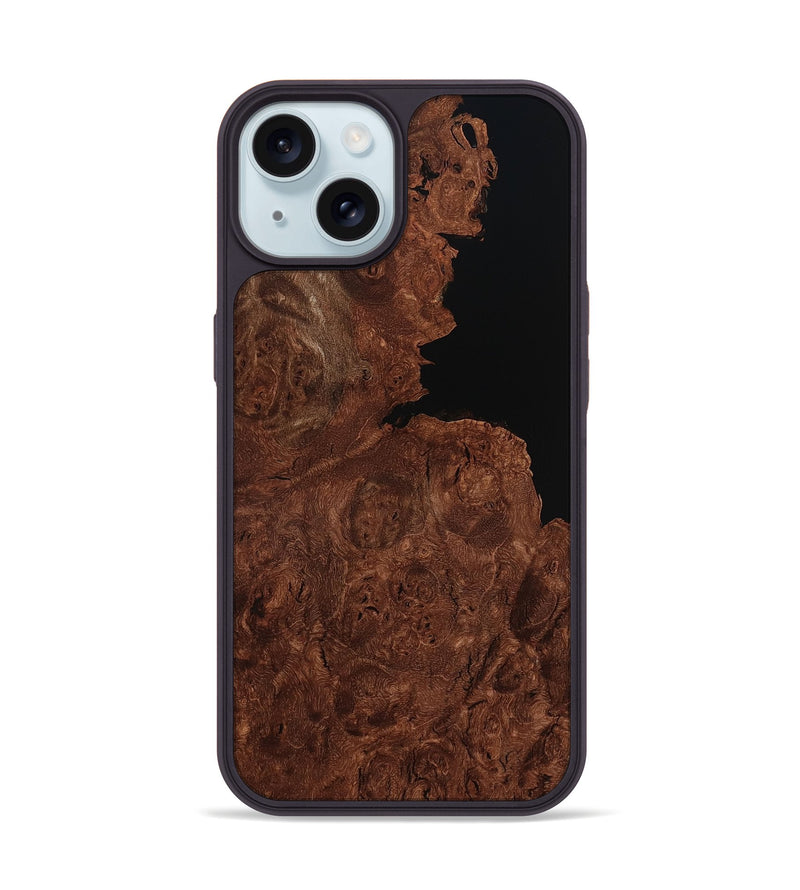 iPhone 15 Wood Phone Case - Idris (Wood Burl, 799981)
