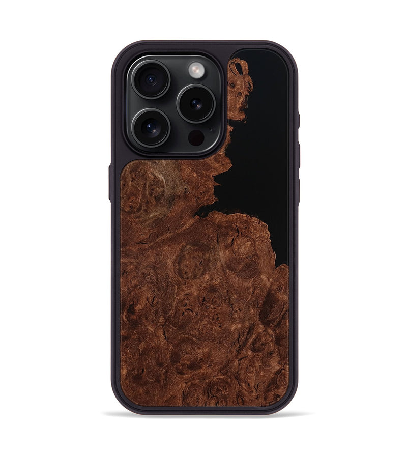 iPhone 15 Pro Wood Phone Case - Idris (Wood Burl, 799981)