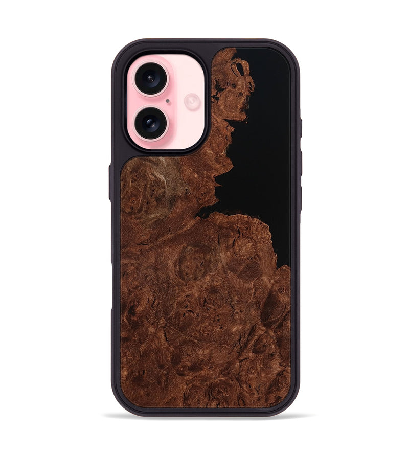 iPhone 16 Wood Phone Case - Idris (Wood Burl, 799981)