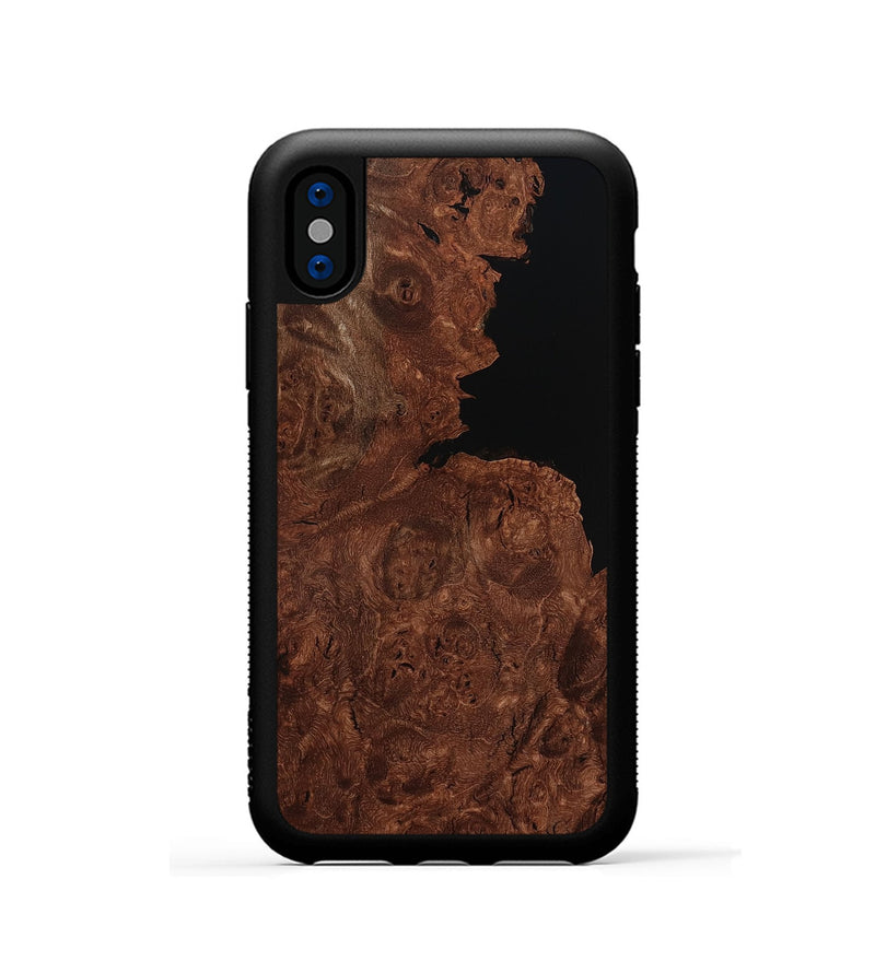 iPhone Xs Wood Phone Case - Idris (Wood Burl, 799981)