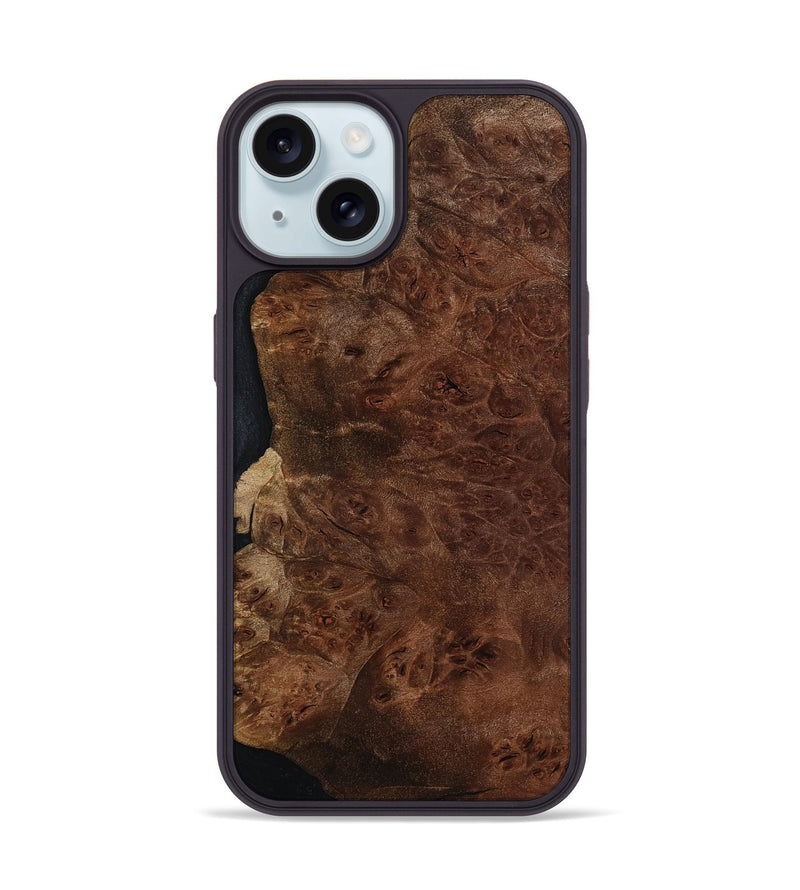iPhone 15 Wood Phone Case - Shanna (Wood Burl, 799983)