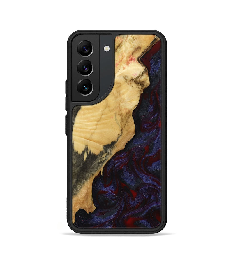 Galaxy S22 Wood Phone Case - Adah (Red, 799991)