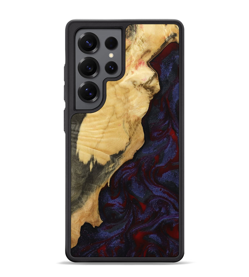 Galaxy S25 Ultra Wood Phone Case - Adah (Red, 799991)